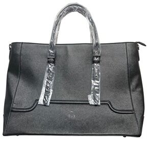 Easy Gave Laptop Bag Crossbody 4 Compartments Interior Pockets Black Adjustable